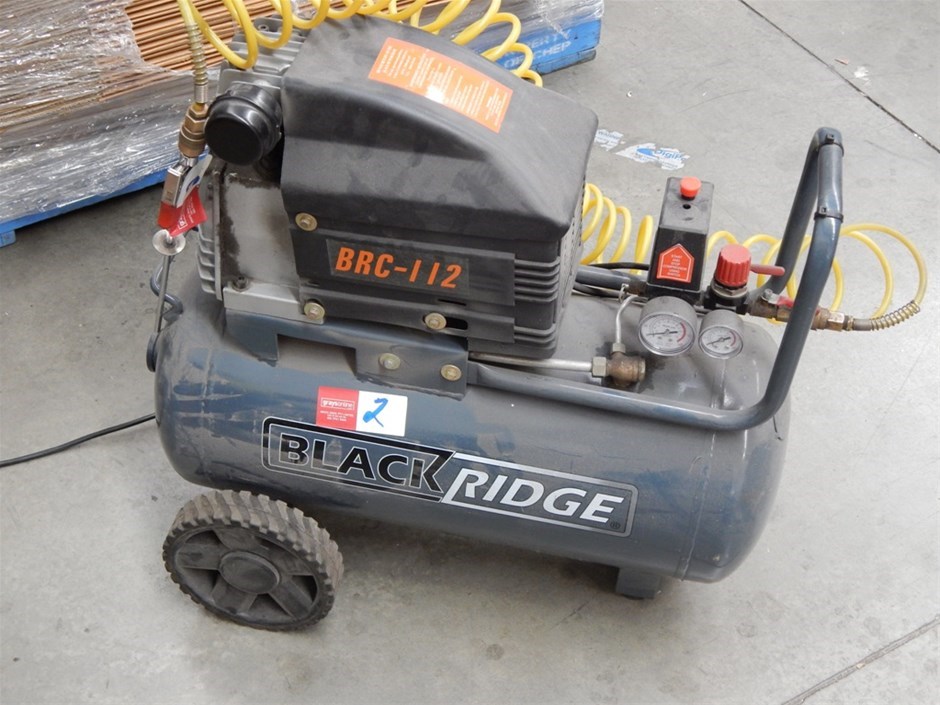 Air Compressor Black Ridge model BRC112; 240v plugin electric motor