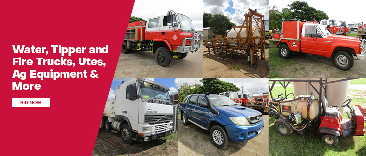 Water, Tipper and Fire Trucks, Utes, Ag Equipment & More