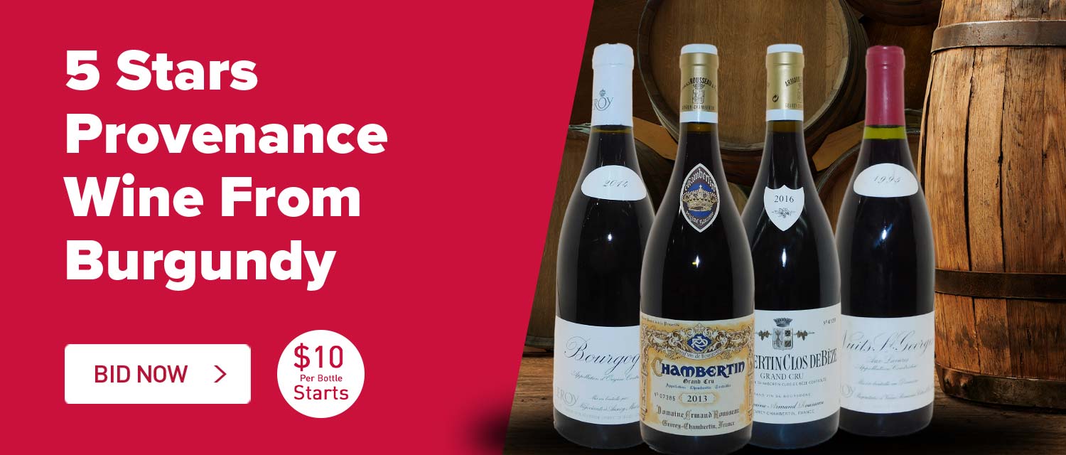 5 Star Provenance - Burgundy Direct from Importer 