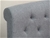 Italian Design Mono Lisa Ii King Size Grey Fabric Lenin Wooden Bed Frame