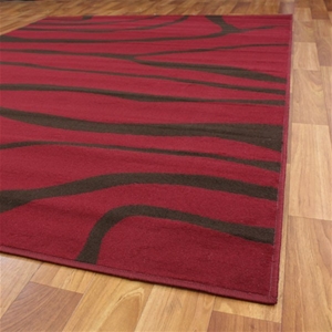 Modern Sand Dune Design Red Brown Charco