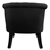 Lorraine Chair French Provincial Linen Fabric Sofa Pitch Black