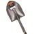 OSKA Round Nose Shovel, Ash Wooden Handle with Ergo Grip.