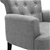 Artiss Fabric Wingback Armchair - Light Grey