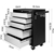 Giantz 5 Drawer Mechanic Tool Box Storage Trolley - Black & Grey