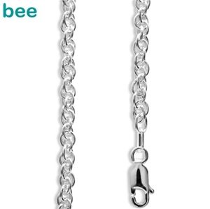 Bee Silver Double Link Bracelet - 19 cm