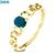 Bee Sapphire Ring - Cute - Swirly Ribbon