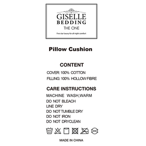 Giselle Bedding Set of 4 Firm Cotton Pil
