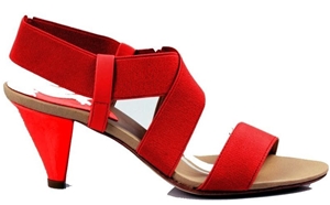 Nat-Sui Red Elastic Heel