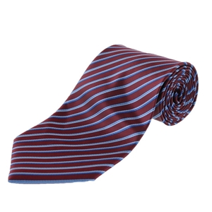 Seth Man Maroon with Blue Stripes Tie