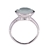 NEW Lulu Flamingo Sterling Silver 925 Aqua Chalcedony Manhatten Ring