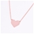NEW Lulu Flamingo Rose Gold Plated 925 Polished Heart Pendant