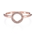 NEW Lulu Flamingo 9ct Solid Rose Gold Natural Diamond Elixer Round Ring