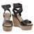 The Fable Collective Glazed Ankle Strap Wedge