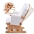 Baby Breast Feeding Sliding Glider Chair with Ottoman Natural Wood