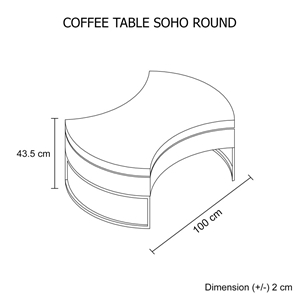 Adjustable Top Coffee Table High Gloss F