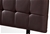 PU Leather Single Bed Deluxe Headboard Bedhead - Brown