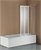 4 Fold Chrome Folding Bath Shower Screen Door Panel 1000mm x 1450mm
