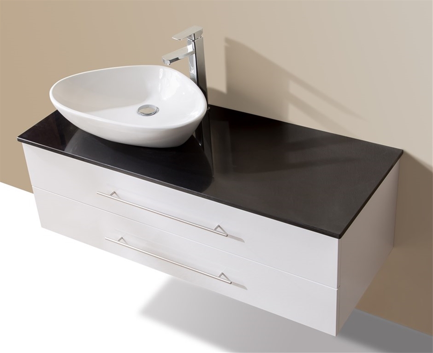 1200mm Wall Hung Vanity Unit With, 1200 Wall Hung Vanity With Stone Top
