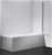 180° Pivot 6mm Glass Over Bath Shower Screen Door Panel By Della Francesca