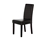 2 x PU Leather Palermo Dining Chairs High Back - Brown