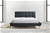 Double PU Leather Deluxe Bed Frame Black