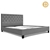Artiss Double Size Fabric Bed Frame Headboard - Grey