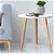 Artiss Round Side Table - White