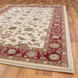 Classic Design Rug - Ivory & Red - 400x3