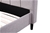 Double Linen Fabric Deluxe Bed Frame Beige