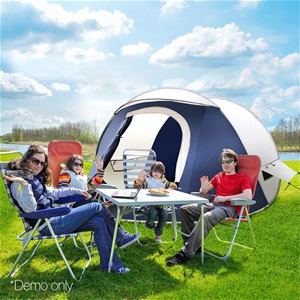 Weisshorn 4 Person Pop Up Canvas Camping