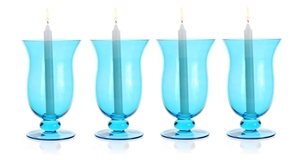 Stoneage Palace Blue Candle Holders x 4