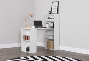Baxter Multi Storage Office Desk - White