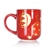 Stoneage Xmas Angel Coupe Mugs Red 4x400ml