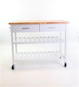 Kitchen Island Trolley Top With Open She