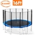 Blizzard 16 ft trampoline with net - Blue