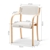 Artiss Set of 2 Fabric Dining Chair - White