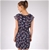Kachel Ashley Petal Sleeve Button Through Silk Dress