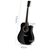 Alpha 41 Inch 5 Band Acoustic Guitar Full Size - Black
