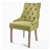 1 x French Provincial Oak Leg Chair AMOUR - GREEN