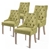 4 x French Provincial Oak Leg Chair AMOUR - GREEN