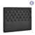 Artiss King Size Upholstered Fabric Headboard - Charcoal