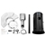 Devanti Portable Gas Patio Heater - Black and Silver