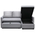 Artiss Sofa Bed Lounge Set 3 Seater Futon Couch Storage Chaise Corner Grey