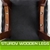 4x Oak Wood Bar Stool 65cm Leather SOPHIA - WHITE BROWN