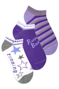Running Bare Women's 3 Pack Sport Socks