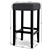 Artiss Set of 2 Wooden Fabric Barstools - Charcoal