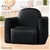 Keezi Kids Sofa Armchair Black PU Leather Convertible Chair Table Couch