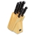 Star 6pcs Stainless Steel Knife Block Set Knives Chef Kitchen