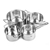 Herten 7pcs SS Cookware Set Pot Saucepan Casserole w/ Glass Lid